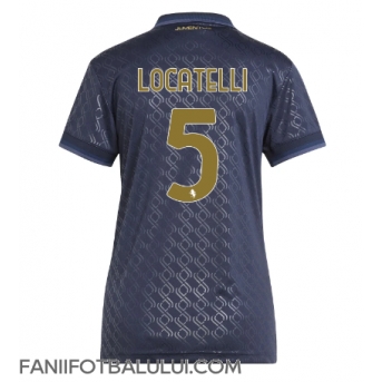 Juventus Manuel Locatelli #5 Tricou Fotbal Replică 2024-25 Femei Treilea